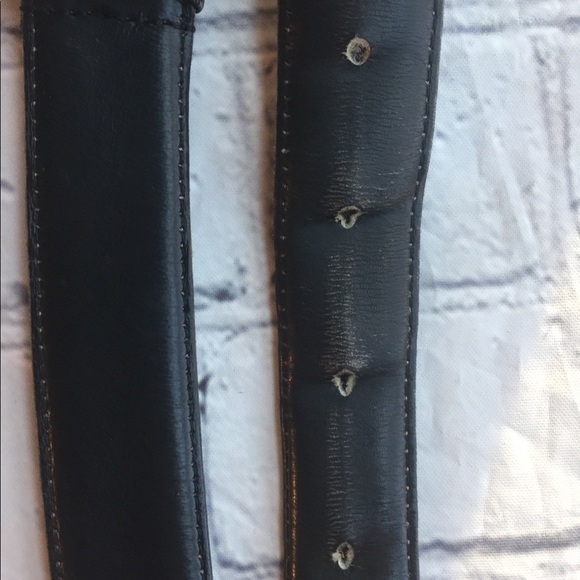COACH VINTAGE BLACK LEATHER BELT SIZE 38 - Picture 3 of 9